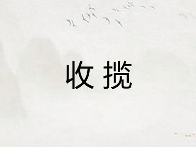 收揽