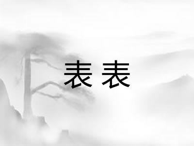 表表