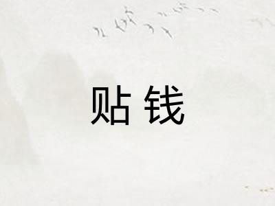 贴钱