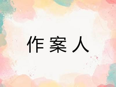 作案人
