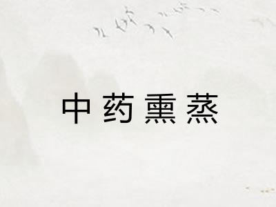 中药熏蒸