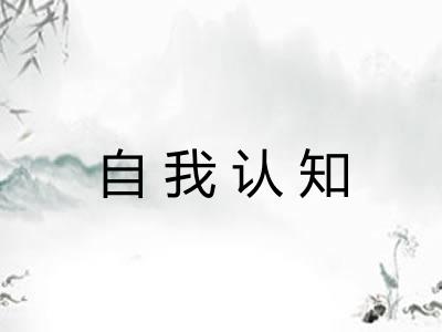 自我认知