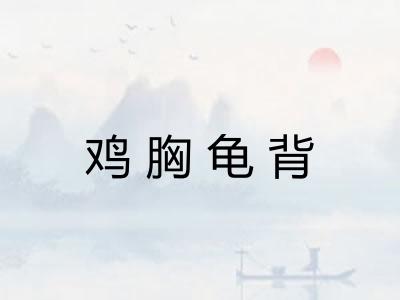 鸡胸龟背