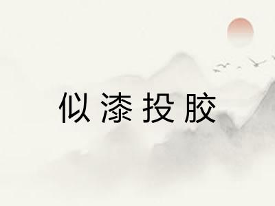似漆投胶