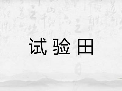 试验田
