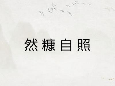 然糠自照