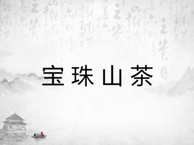 宝珠山茶