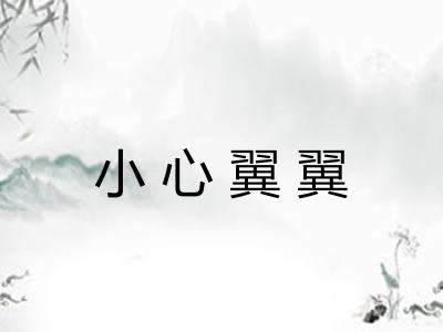 小心翼翼