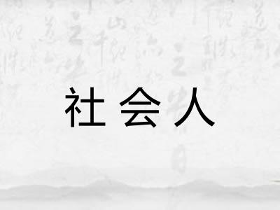 社会人