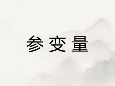 参变量