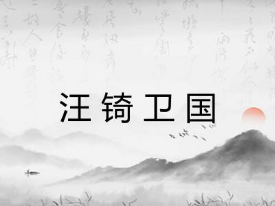 汪锜卫国