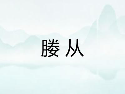 媵从