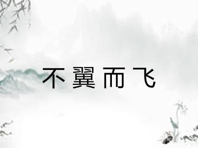 不翼而飞