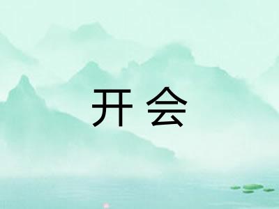 开会