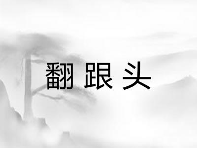 翻跟头
