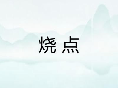 烧点