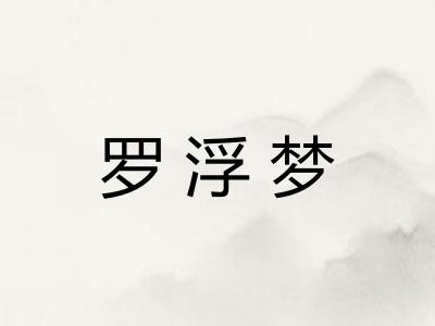罗浮梦