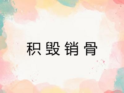 积毁销骨