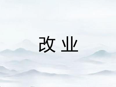 改业