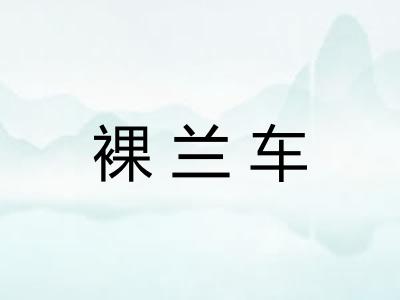 裸兰车