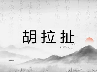 胡拉扯