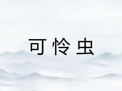 可怜虫