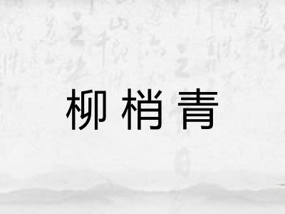 柳梢青