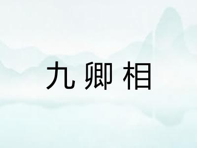 九卿相