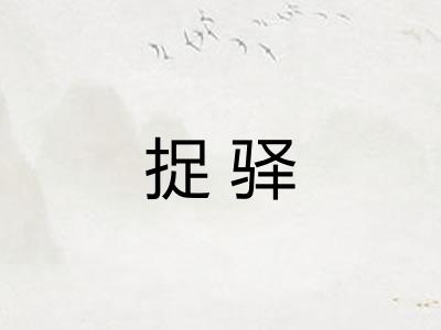 捉驿