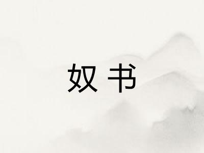 奴书
