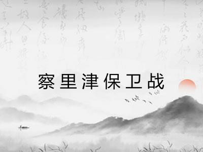 察里津保卫战