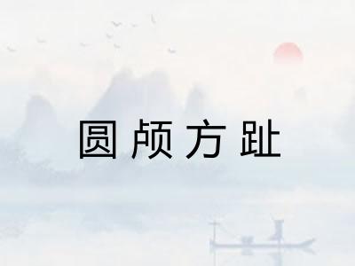 圆颅方趾