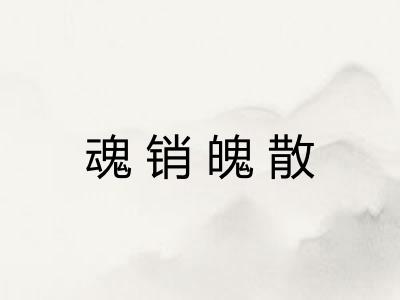 魂销魄散