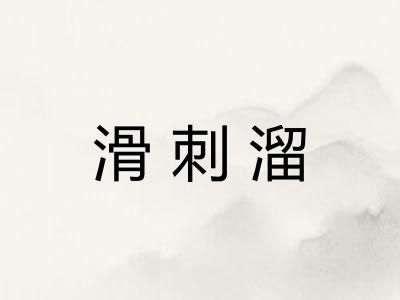 滑刺溜