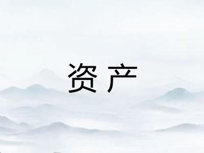 资产