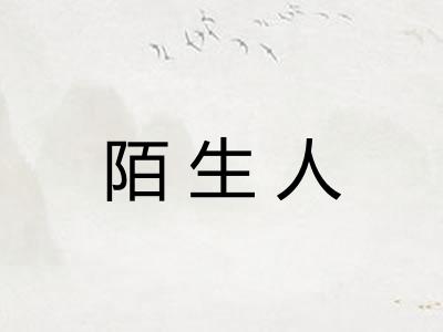 陌生人
