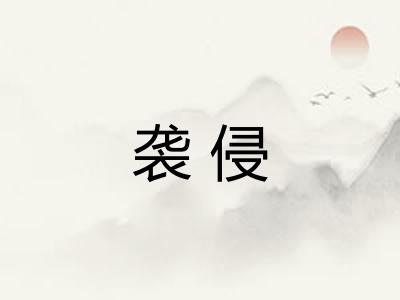 袭侵