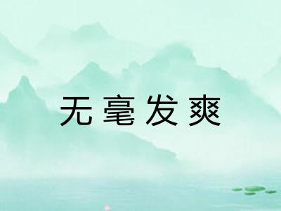 无毫发爽