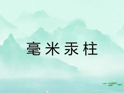 毫米汞柱