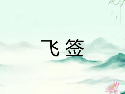 飞签