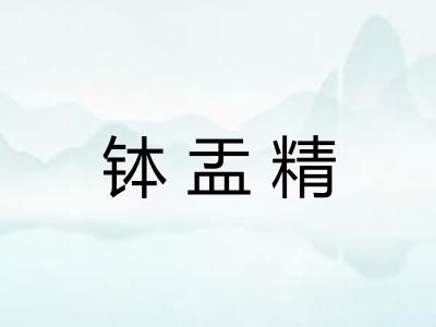 钵盂精