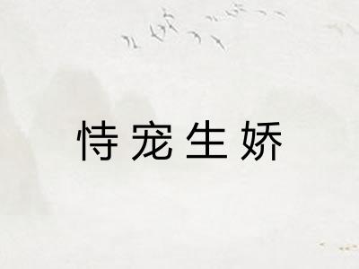 恃宠生娇