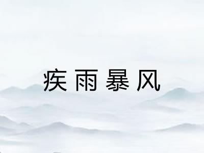 疾雨暴风