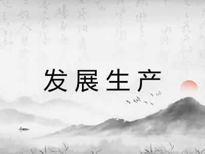 发展生产
