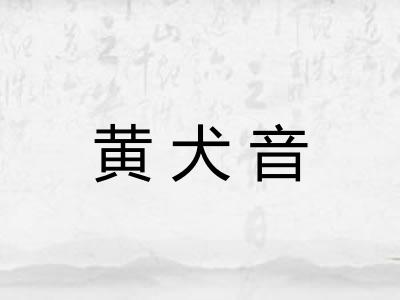 黄犬音
