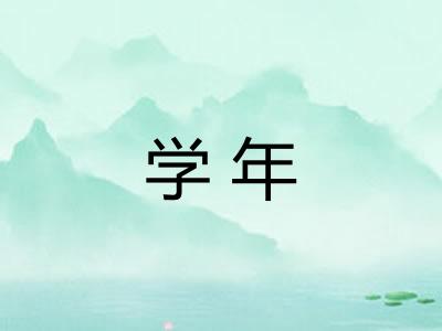 学年