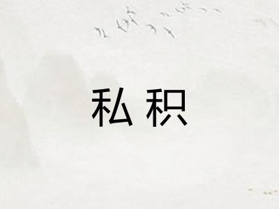 私积