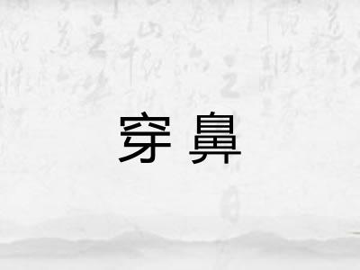 穿鼻