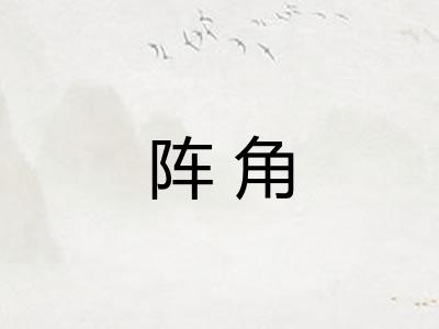 阵角