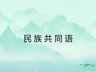 民族共同语